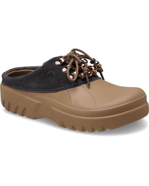 CROCSTM Black Axle Suede Mule
