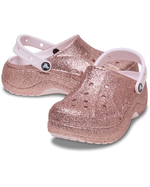 CROCSTM Black Baya Platform Glitter
