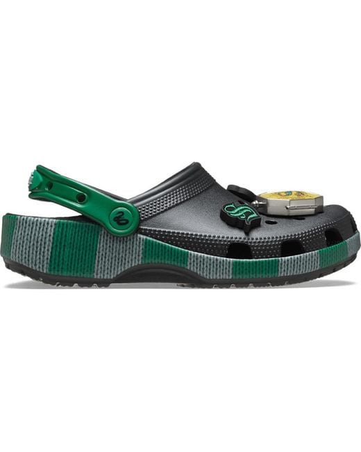 CROCSTM Green Slytherin-Inspired Printed Classic Clogs