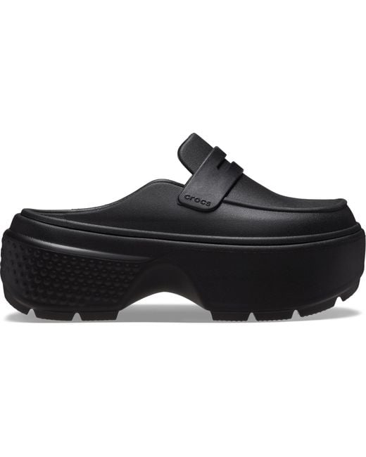 CROCSTM Black Stomp Loafers (/) Flat Shoes
