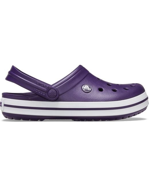 Crocs™ Mulberry / White Crocband Clog in Purple | Lyst