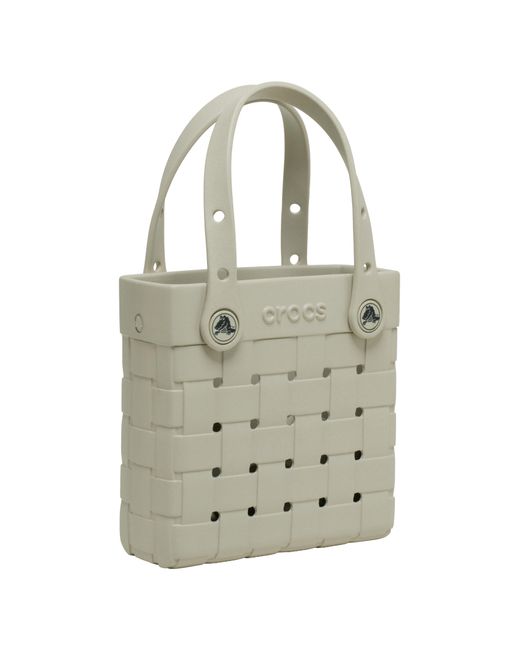 CROCSTM Black Small Basket Woven Tote
