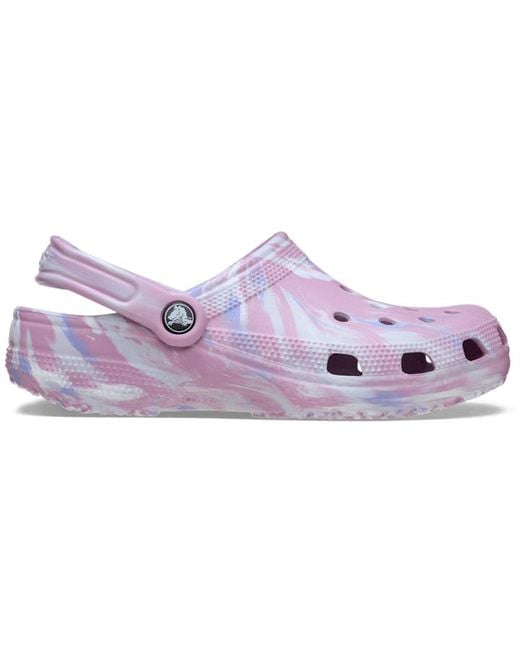 CROCSTM Purple Classic Marbled Clog; Hydrangea Multi