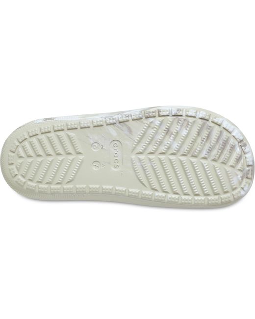 CROCSTM Black Classic Marbled Sandal V2; Bone Multi