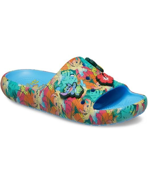 CROCSTM Black Disney Stitch Classic Slide; Oxygen