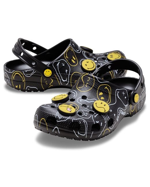 CROCSTM Black Smileyworld Classic Clog