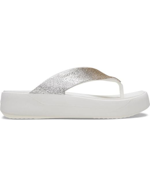 CROCSTM Black Getaway Chunky Glitter Platform Flip