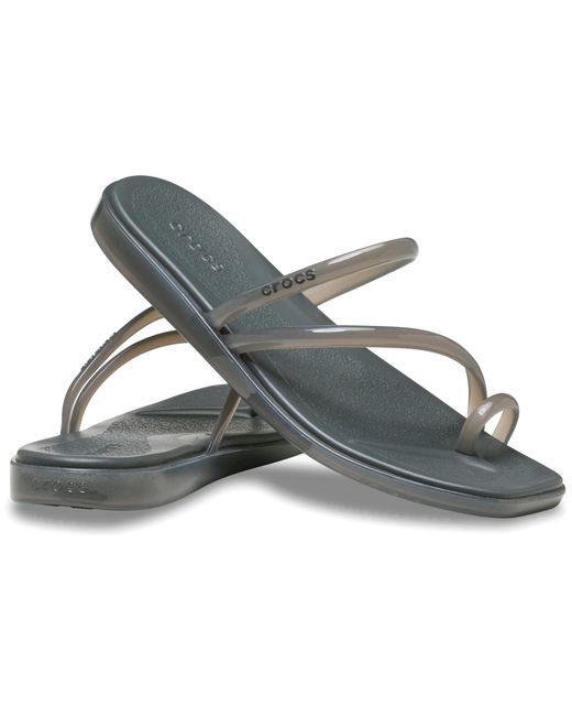 CROCSTM Black Miami Toe Loop Jelly Sandal