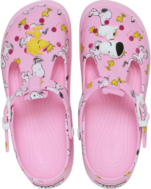 CROCSTM Pink Peanuts Mary Jane Clog