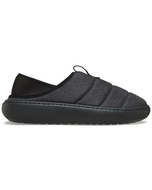 CROCSTM Black Classic Vegan Suede Moc