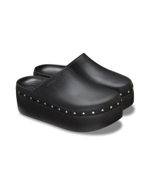 CROCSTM Black Dylan Platform Studded Clog