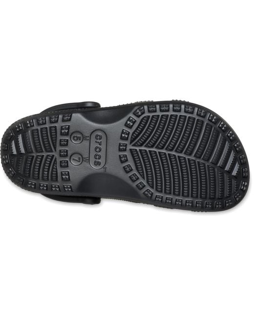 CROCSTM Black Classic Hearts Cut Out Clog