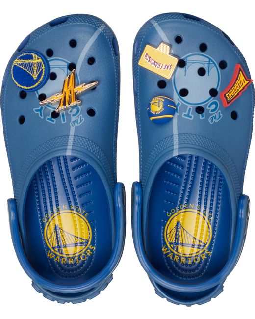 CROCSTM Blue Nba Warriors Elevated Classic Clog
