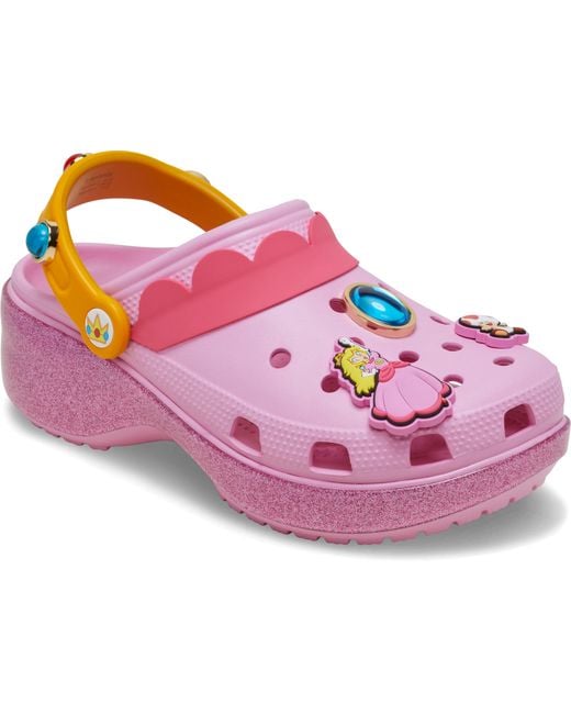 CROCSTM Pink Princess Peach Classic Platform