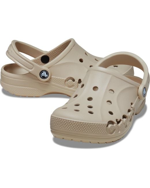 CROCSTM Black Baya Clog; Cobblestone
