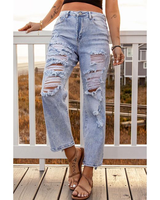 Crystal Wardrobe Denim Distressed Acid 