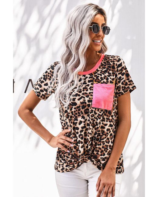 Crystal Wardrobe Synthetic Leopard T 