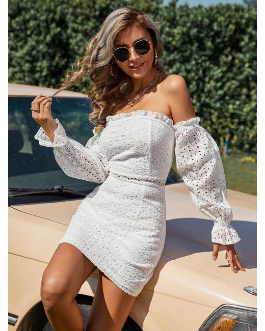 Crystal Wardrobe Cotton Eyelet Frill 