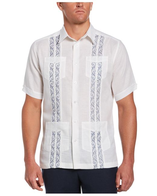 Cubavera Linen Embroidered Guayabera 