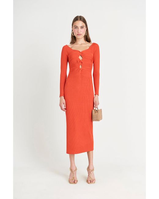 Cult Gaia Melissa Knit Dress in Red Lyst
