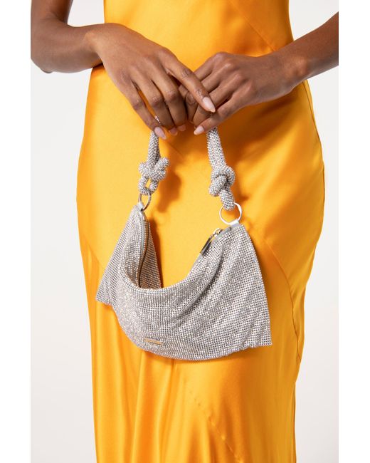 Cult Gaia Hera Nano Knotted Embellished Shoulder Bag