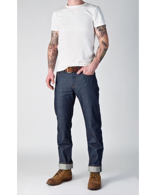 weird guy indigo selvedge