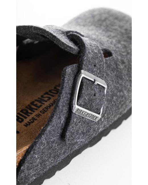 birkenstock boston grey felt
