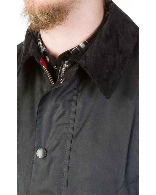 barbour ashby wax jacket black