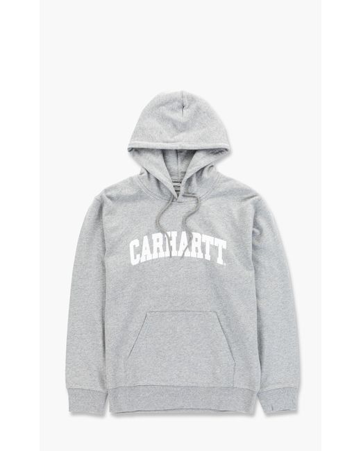 Carhartt WIP Cotton Hooded University Sweatshirt Grey Heather in Gray for  Men | Lyst