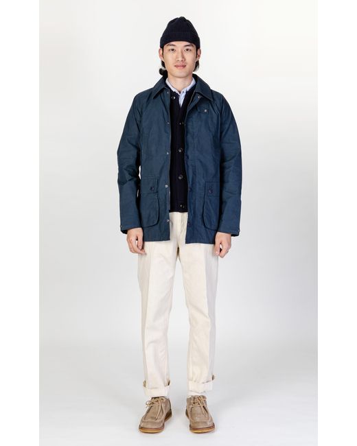 Barbour Cotton White Label Bedale Unlined Jacket Navy in Green for Men |  Lyst