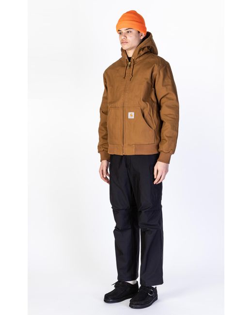 carhartt wip active jacket hamilton brown