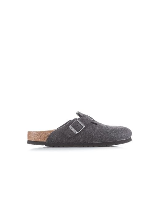 birkenstock boston grey felt