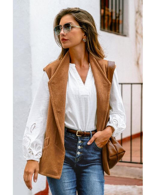 CUPSHE Maple Glow Vest in het Brown