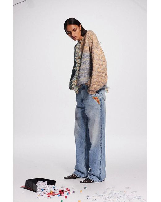 ALÉMAIS Blue Razzle Sweater