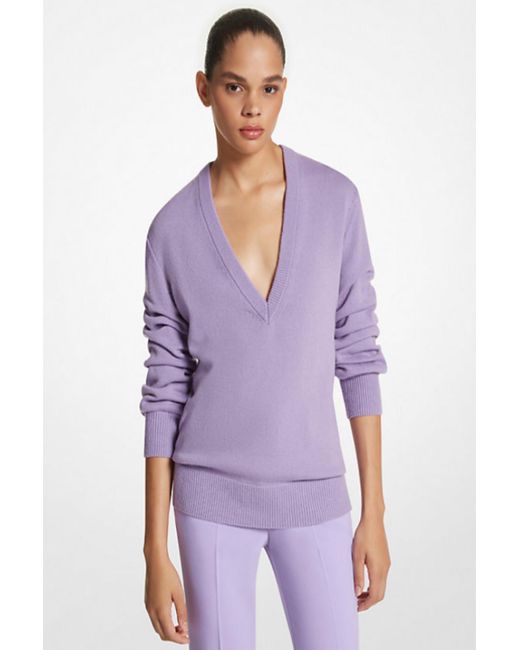 Michael kors clearance featherweight cashmere sweater