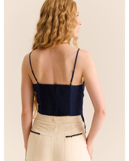Carolina K Blue Monarca Top