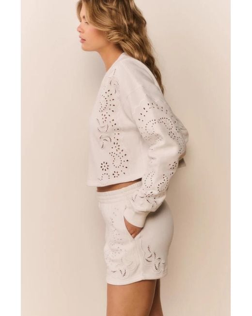LoveShackFancy Natural Abrah Shorts