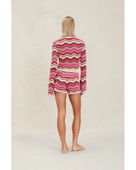 Devon Windsor Red Stella Cardigan