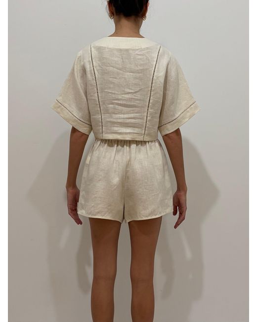 Hevron Natural Clover Shorts