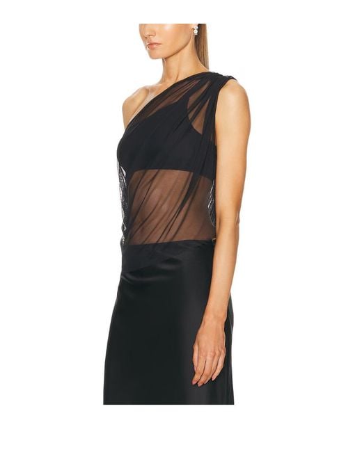 The Sei Black Mesh Toga Top (Final Sale)