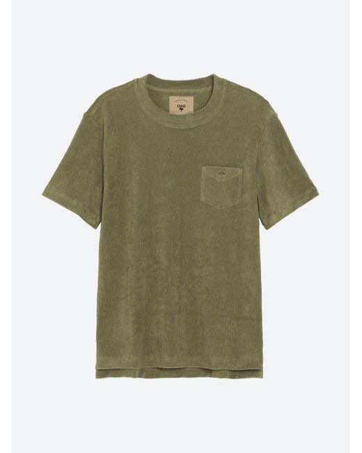 Oas Gray Solid Terry Tee for men