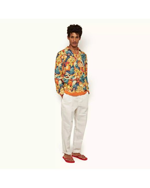 Orlebar Brown Dunmore Linen Trousers in 
