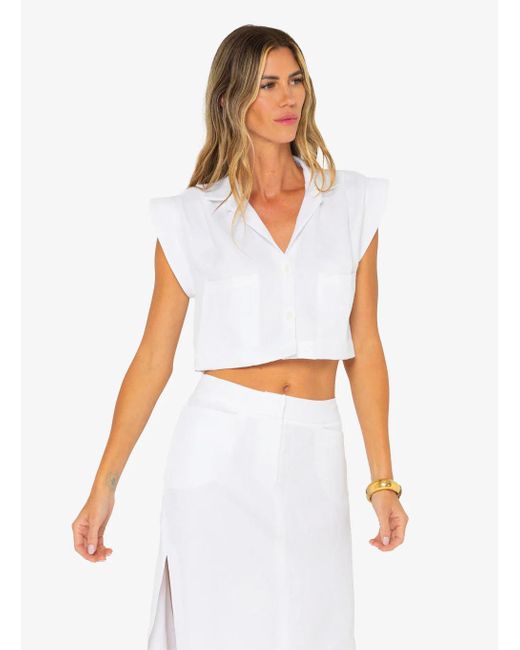 JBQ White Preen Top