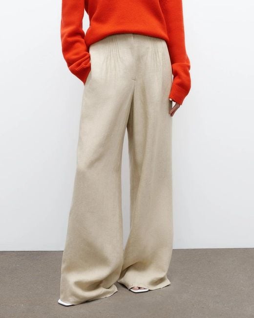 Twp Red Mini Pleat Trouser