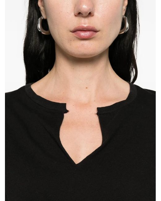 R13 Twisted Front Tee in Black | Lyst