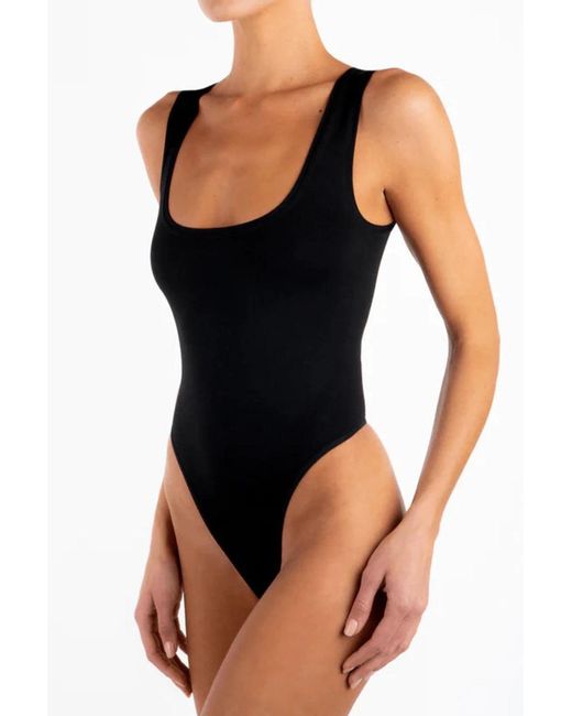 ÉTERNE Black Tank Bodysuit