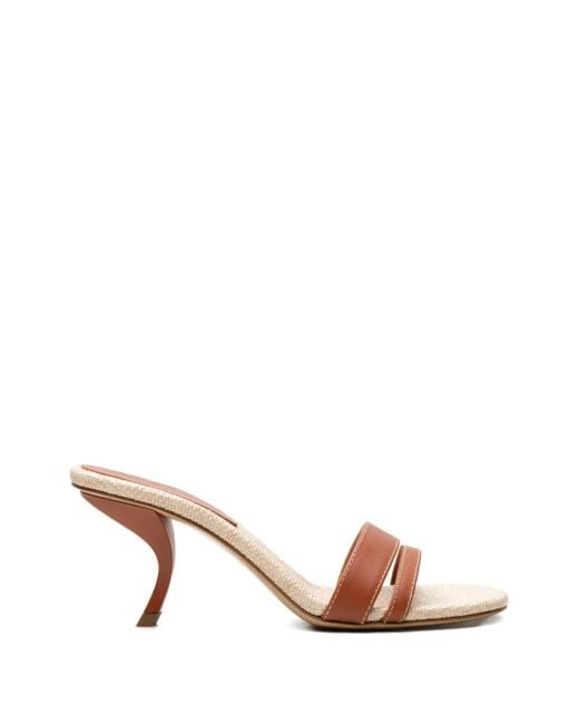 Gia Borghini Pink Marie Raffia