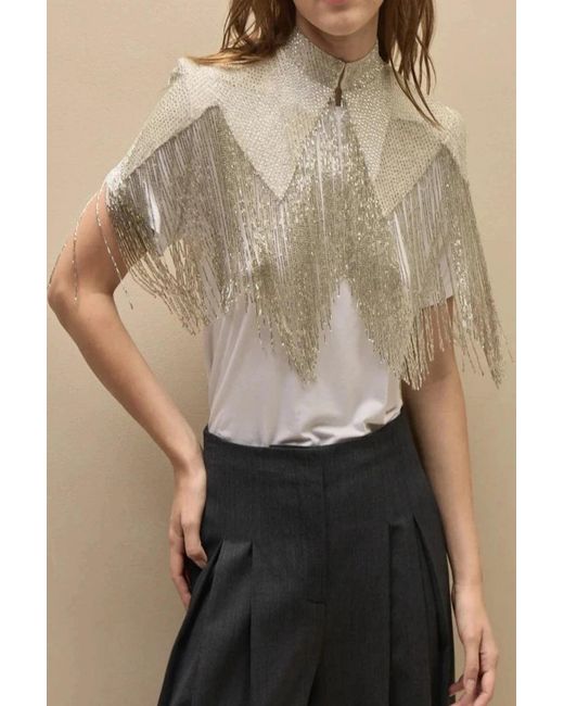 Twp Natural Beaded Topper