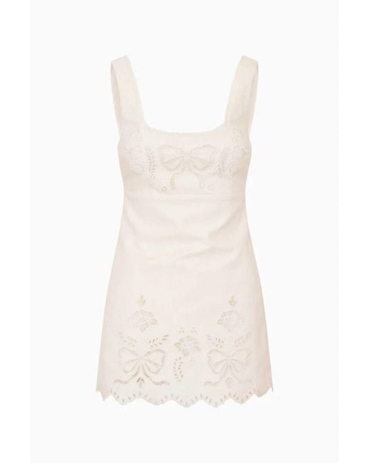LoveShackFancy White Fable Dress