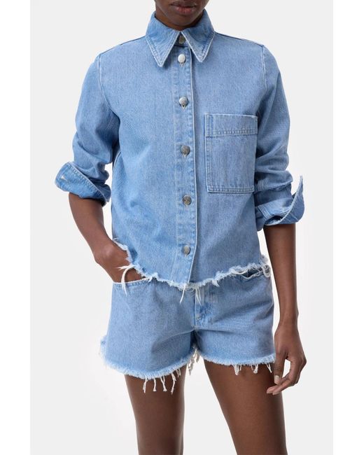 Closed Blue Short Jacket